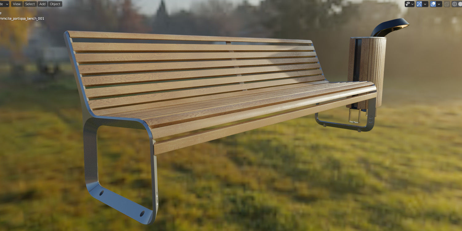 Elements for park 01 3D model_9