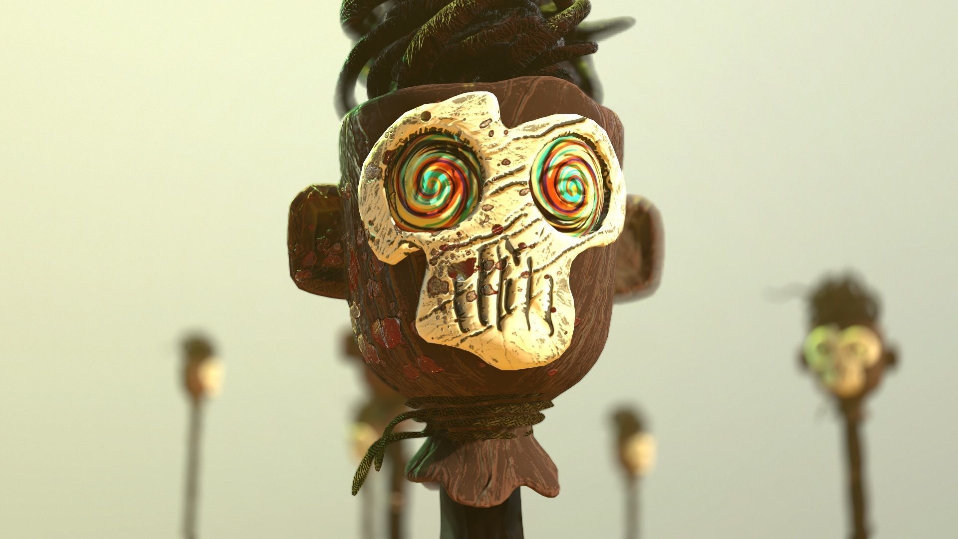 Scary Skulls of Africa 3D model_3