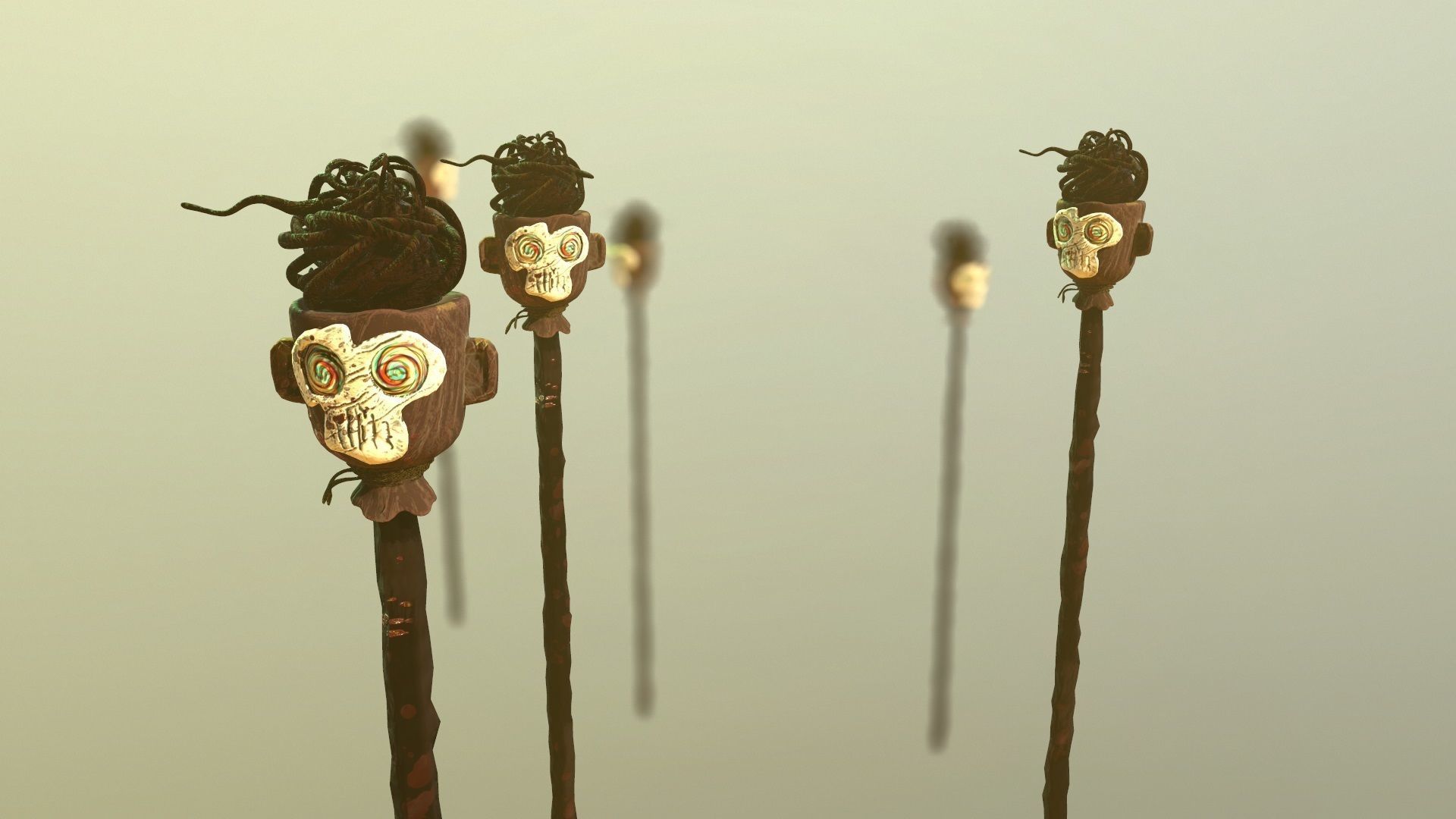 Scary Skulls of Africa 3D model_2