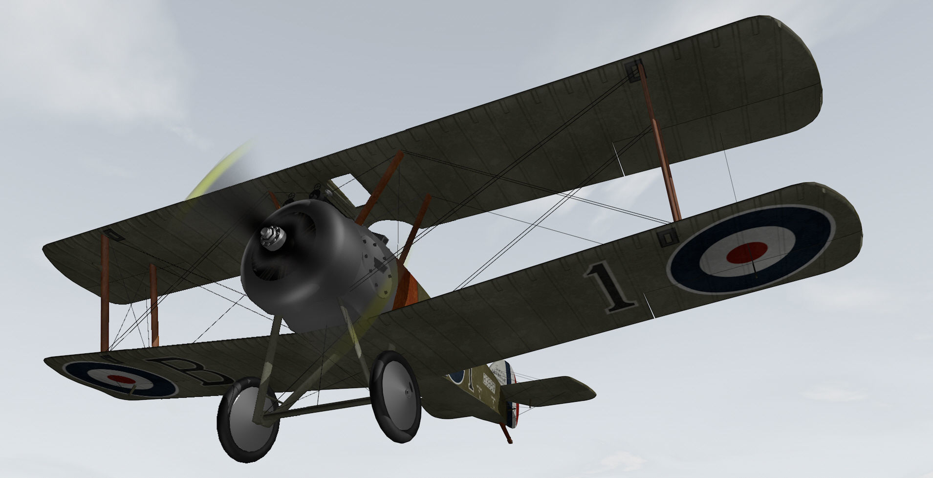 Sopwith Camel 3D model_9
