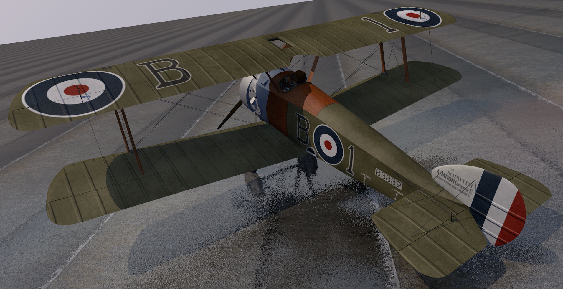 Sopwith Camel 3D model_1