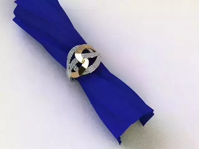 Two-piece Ring 3D print model