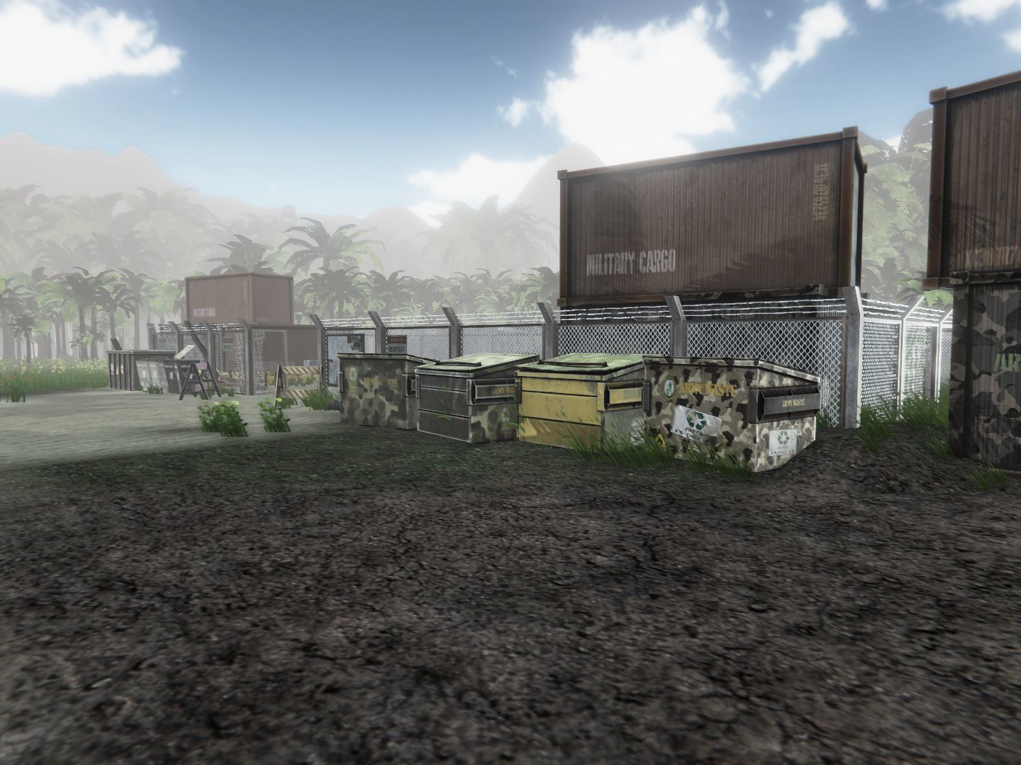 Army Base Props Low-poly 3D model_13