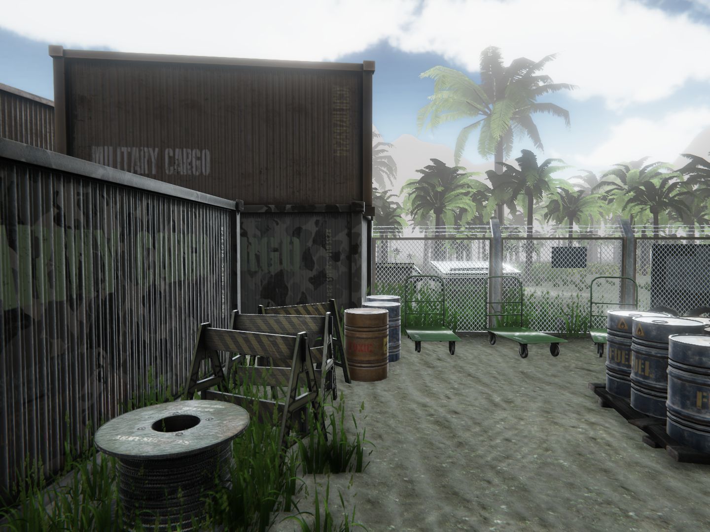 Army Base Props Low-poly 3D model_22