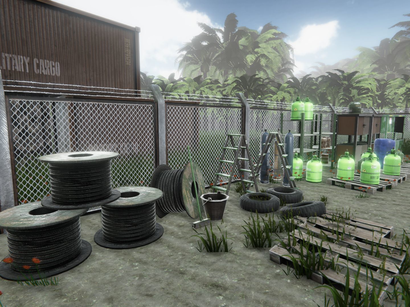 Army Base Props Low-poly 3D model_21