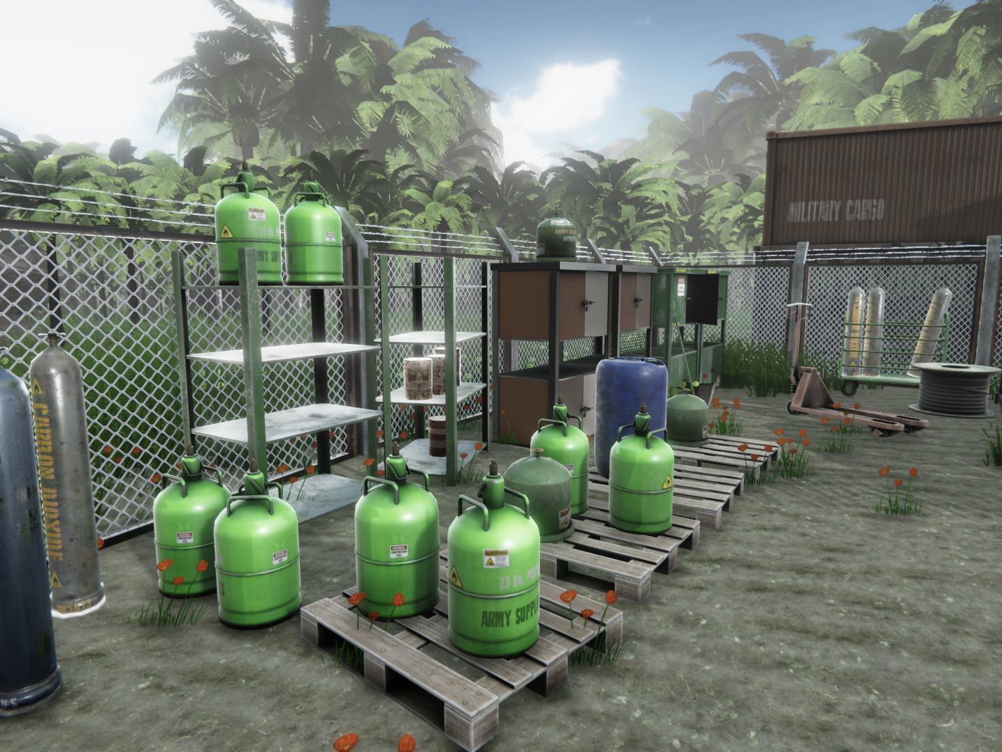 Army Base Props Low-poly 3D model_19