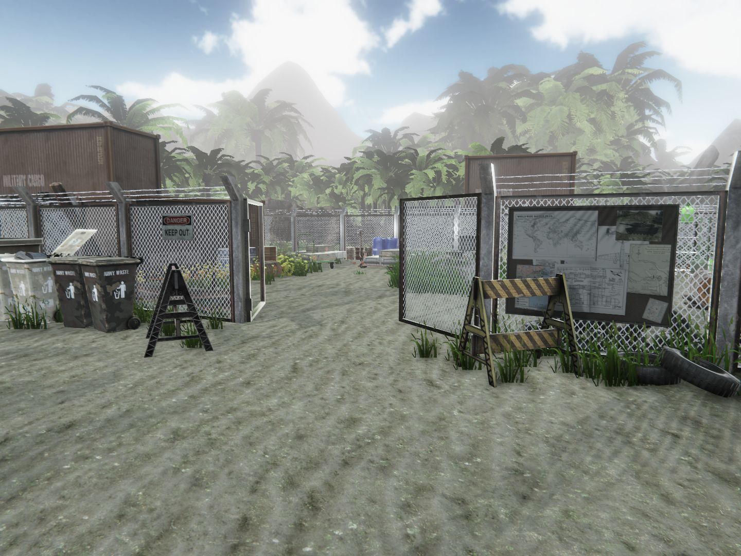 Army Base Props Low-poly 3D model_11