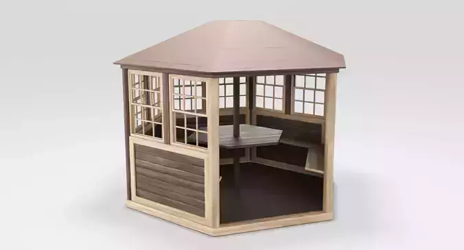 Arbor Wood Low-poly 3D model