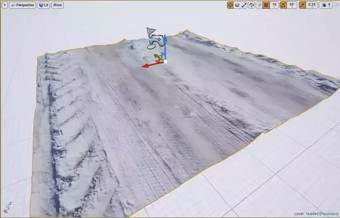 Snow Road Tile for Unreal Engine 4