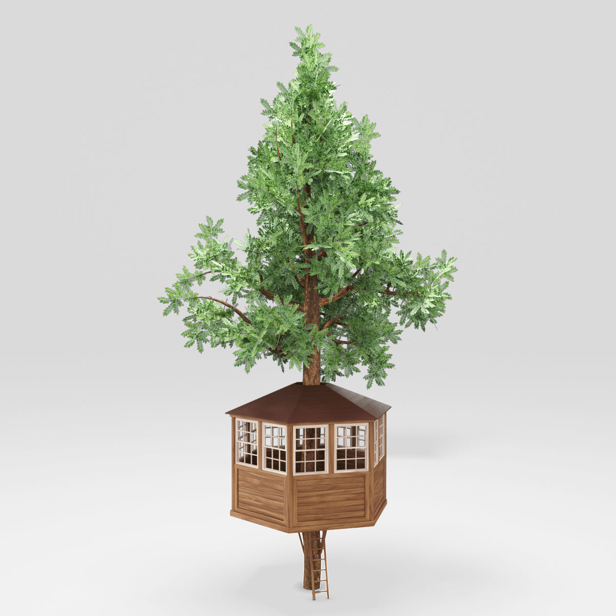 Tree House 3D model_7