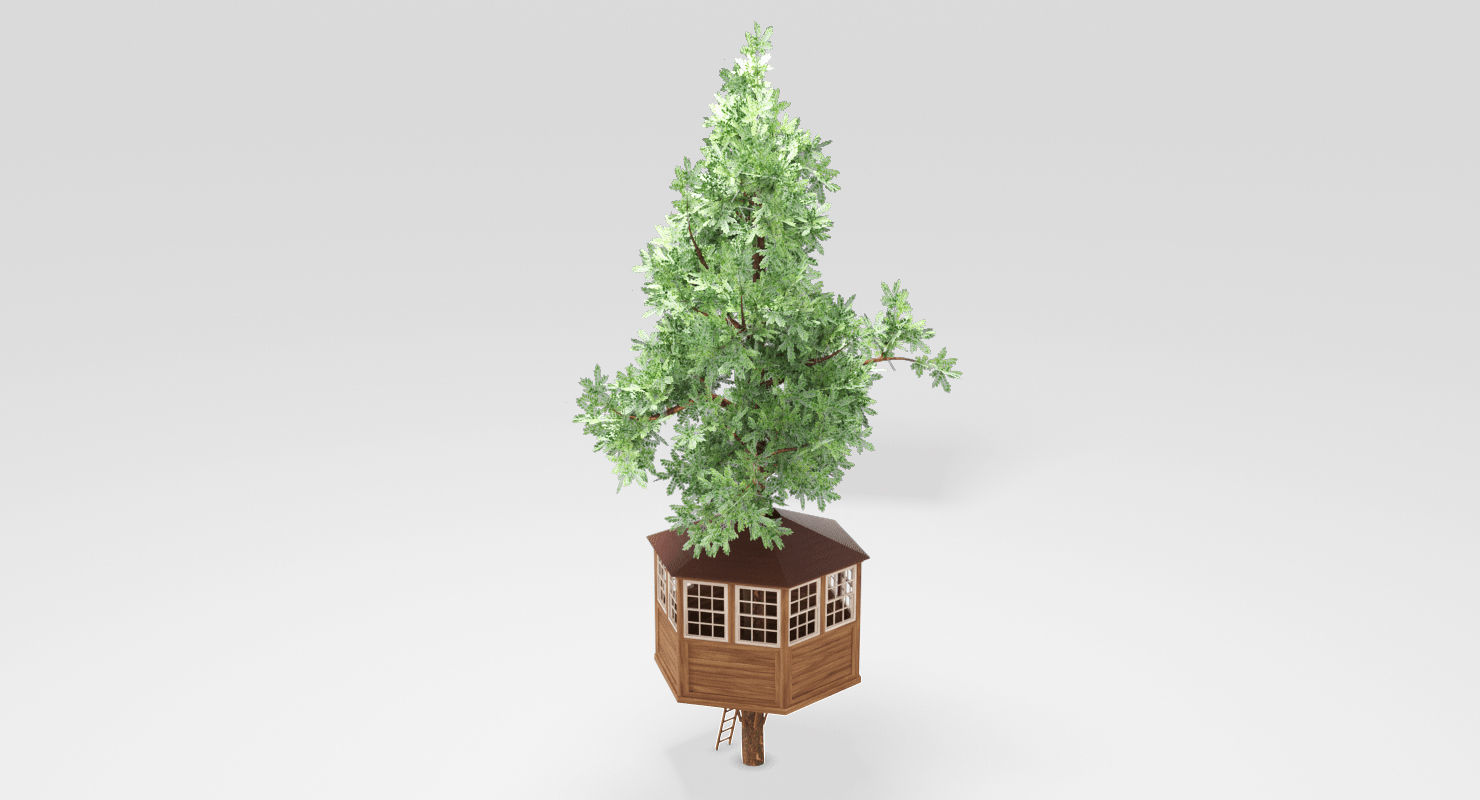 Tree House 3D model_4