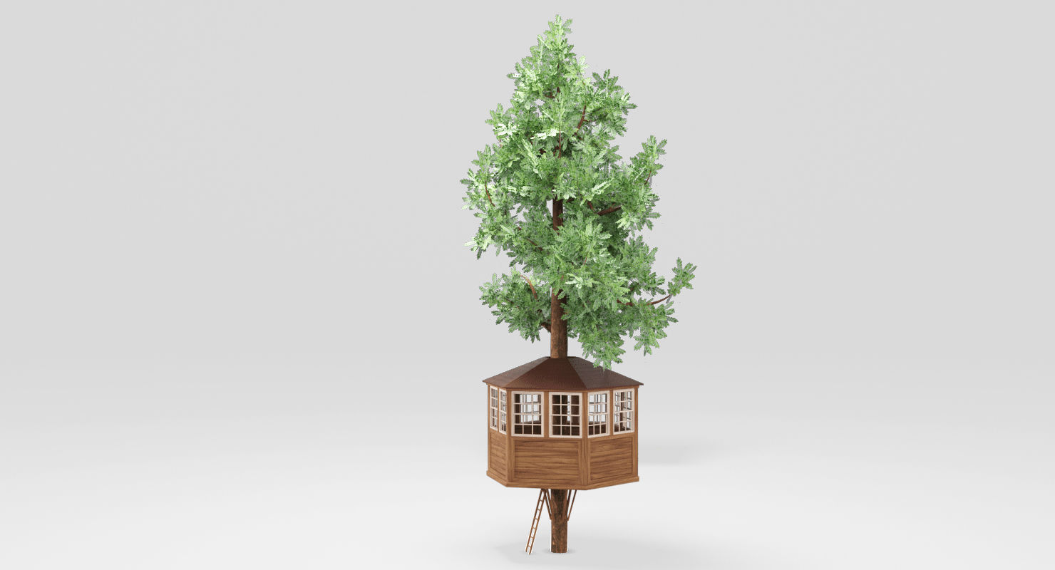 Tree House 3D model_3