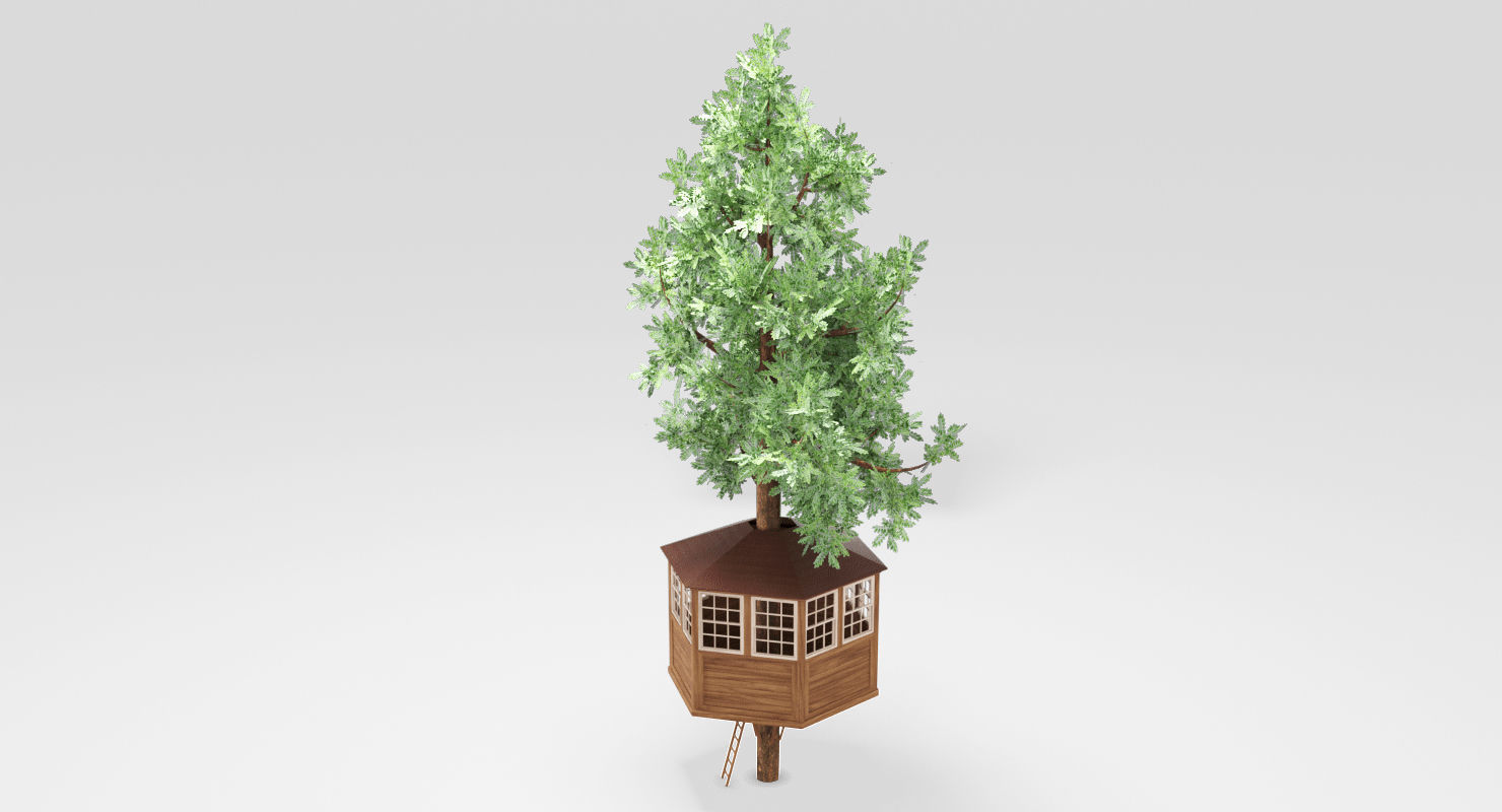 Tree House 3D model_2