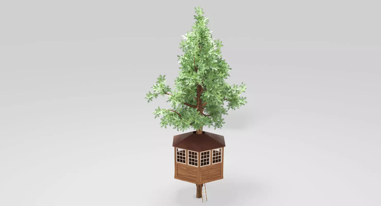 Tree House 3D model_0