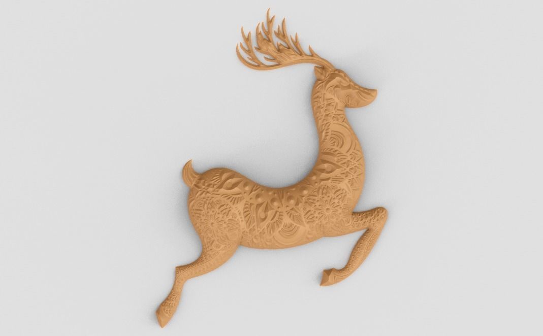 Gazelle Wall Decor 3D print model_6