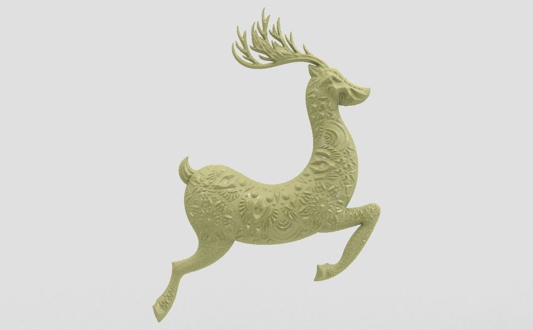 Gazelle Wall Decor 3D print model_4
