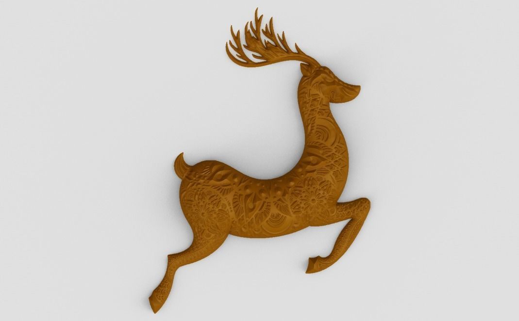 Gazelle Wall Decor 3D print model_3