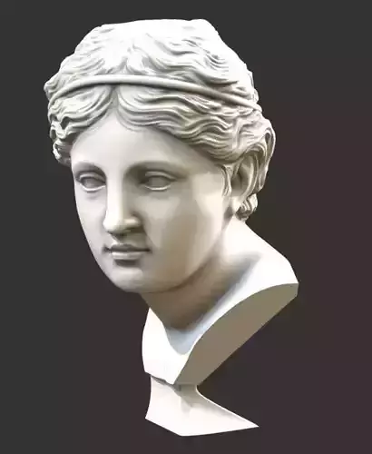 Aphrodite bust of greek goddess