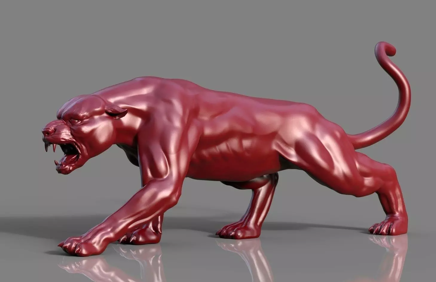 Powerful panther 3D model