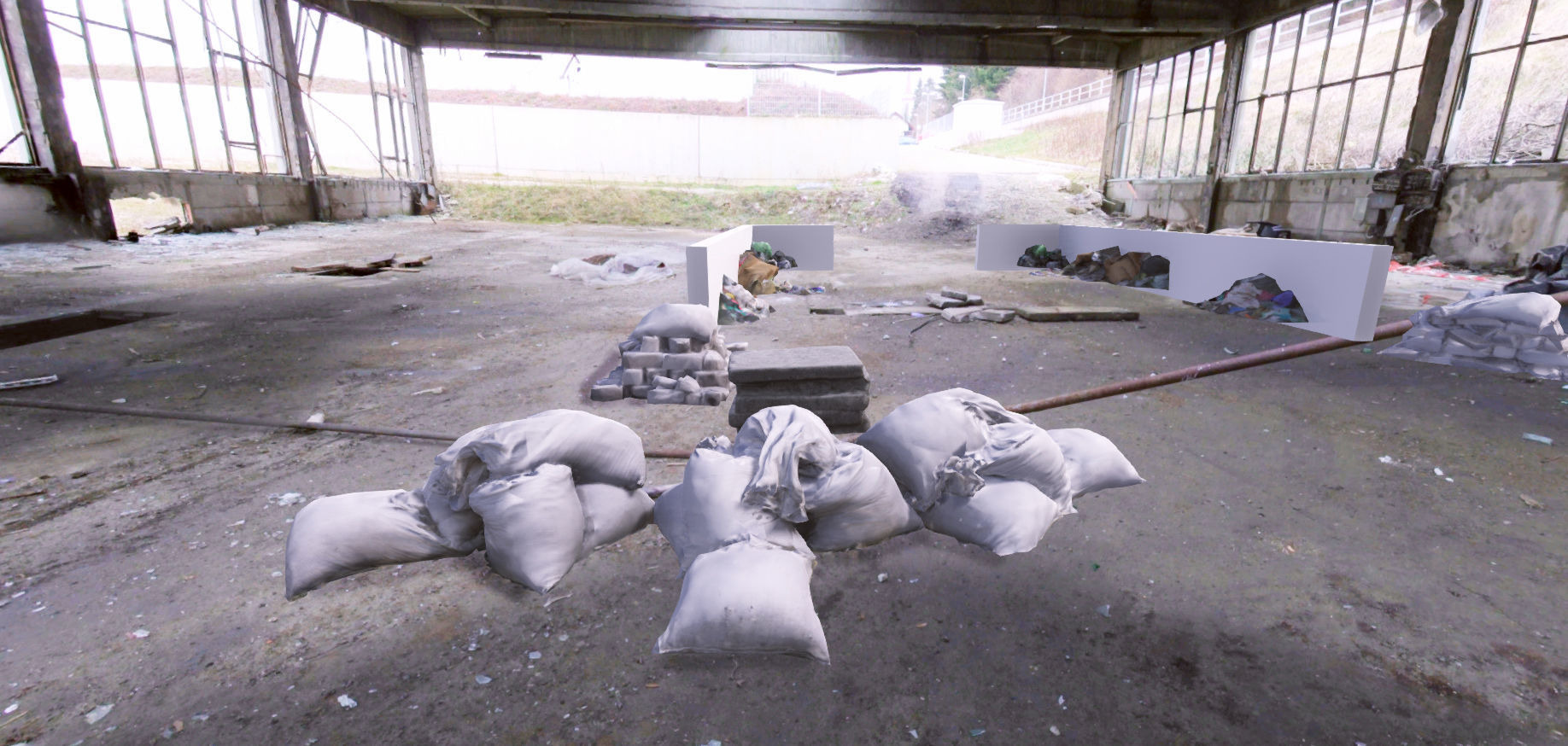 3D scanned trash Low-poly 3D model_2