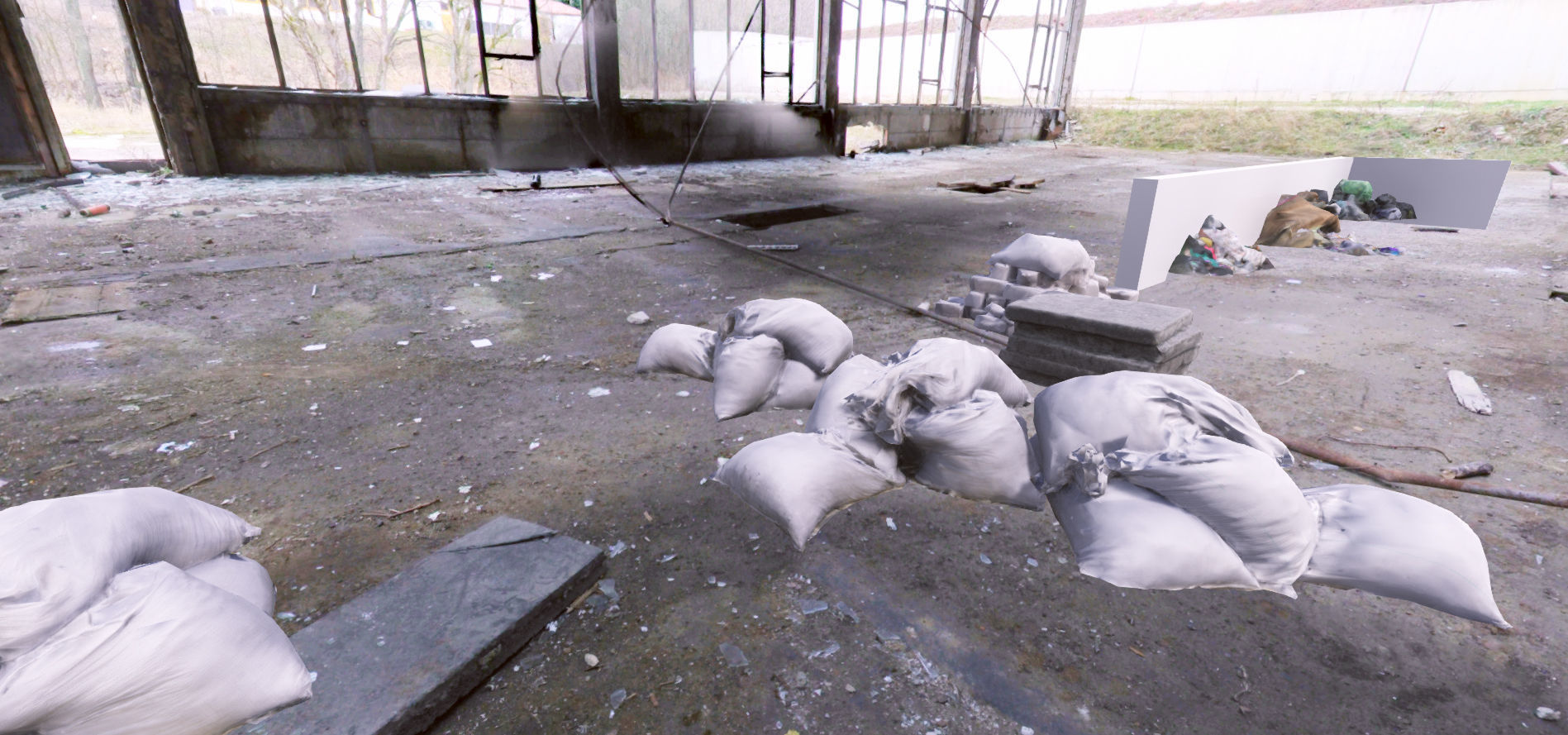 3D scanned trash Low-poly 3D model_3