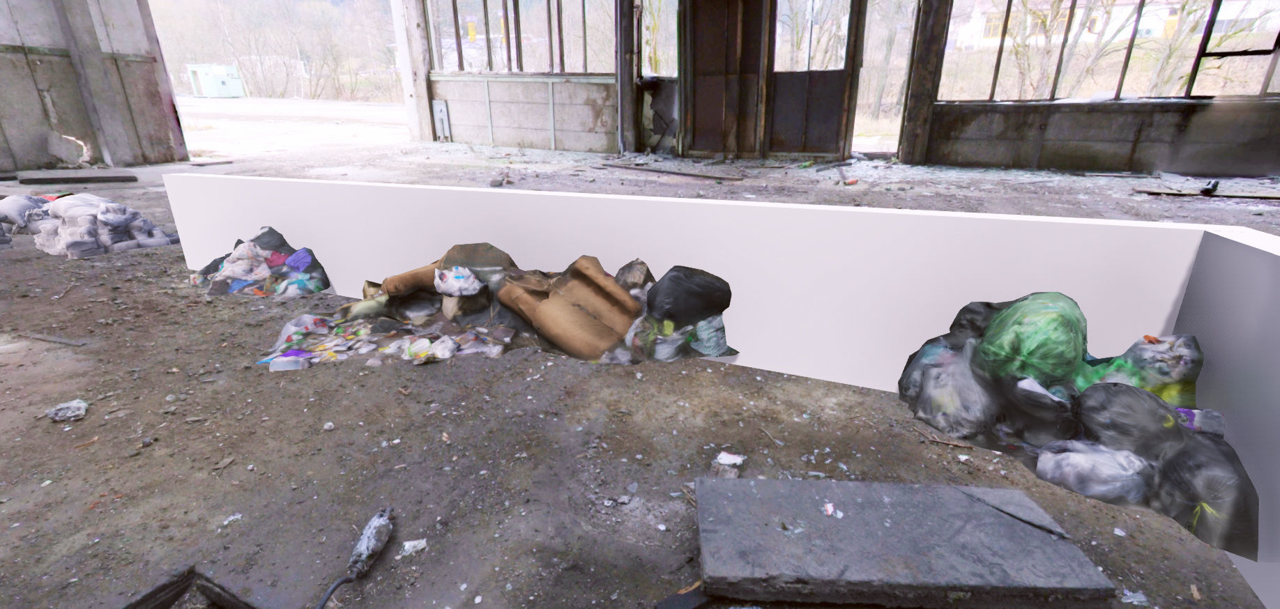 3D scanned trash Low-poly 3D model_7