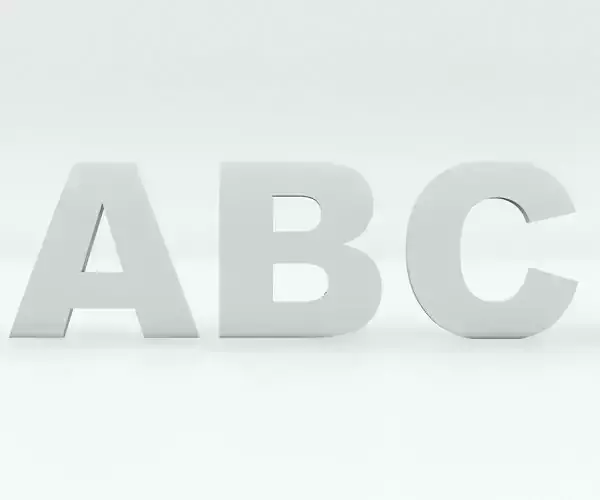 3d car badge letters for 3d printing