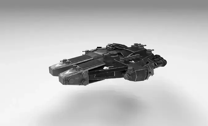 Spaceship futuristic tank