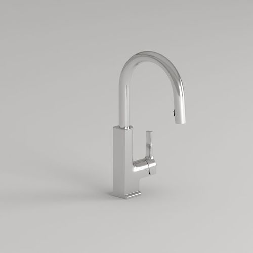 Sprayer Kitchen Chrome Faucet Low-poly 3D model