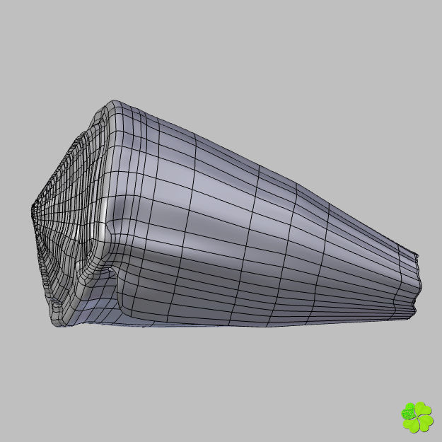 Conus shell low poly Low-poly 3D model_83