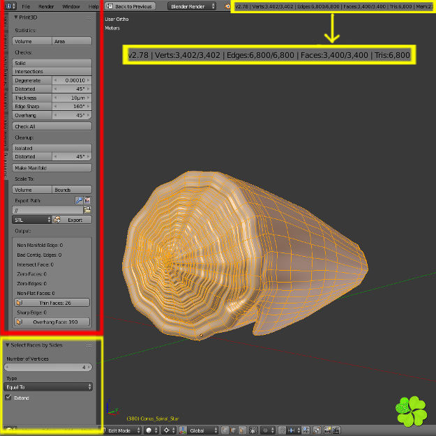 Conus shell low poly Low-poly 3D model_96