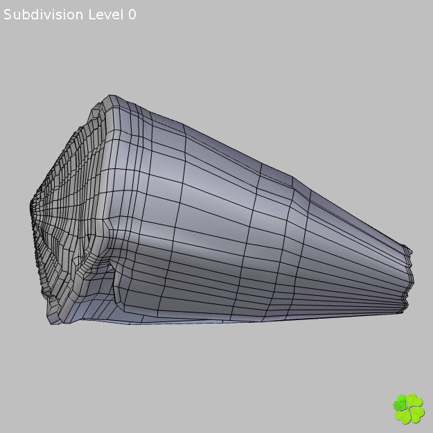 Conus shell low poly Low-poly 3D model_84