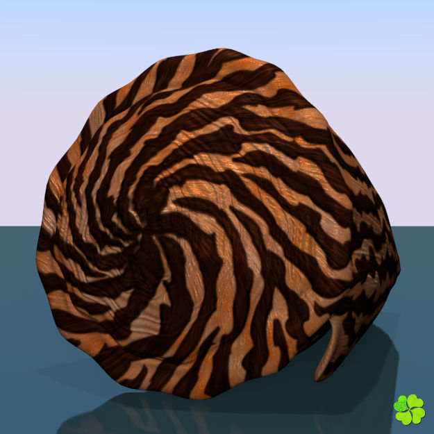 Conus shell low poly Low-poly 3D model_34