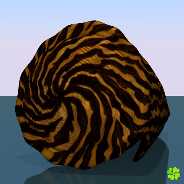 Conus shell low poly Low-poly 3D model_36