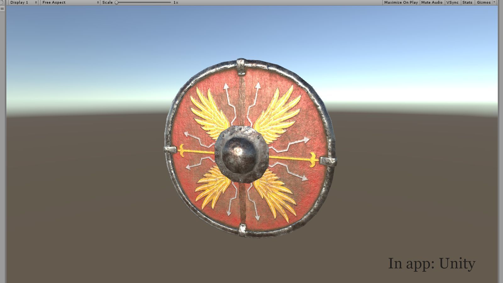 Parma Shield Low-poly 3D model_11