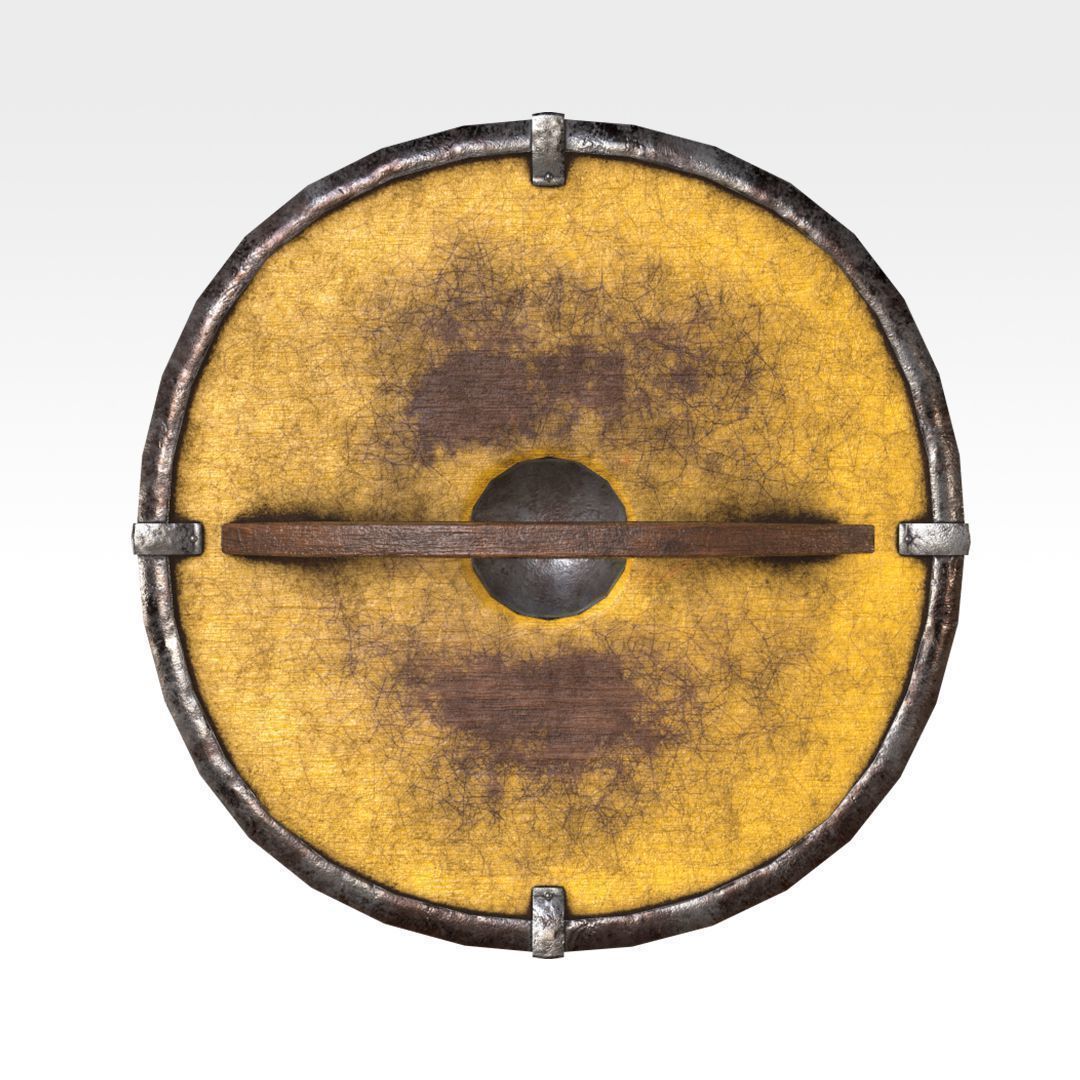 Parma Shield Low-poly 3D model_3