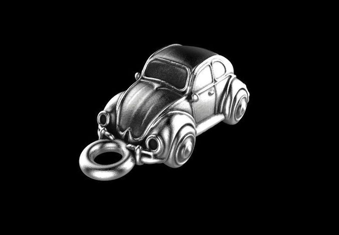 Car charm 3D print model