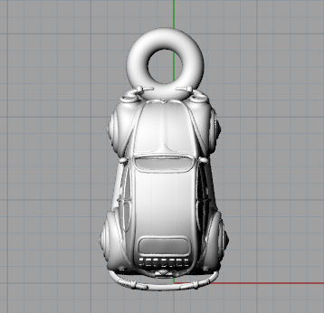 Car charm 3D print model_1