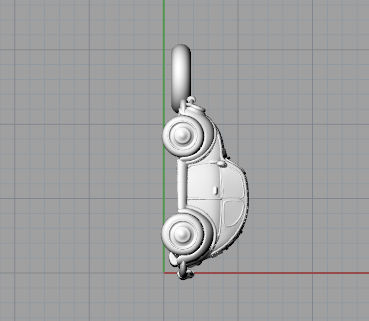 Car charm 3D print model_5