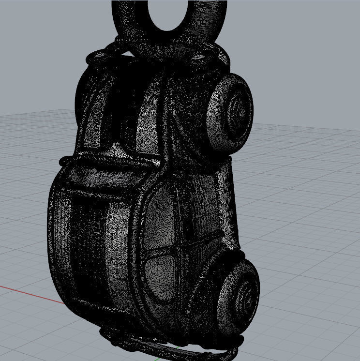 Car charm 3D print model_6