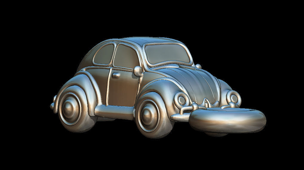 Car charm 3D print model_7