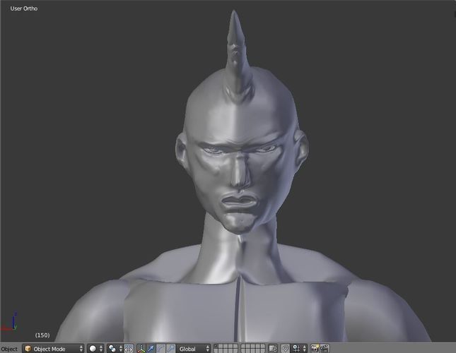 unicorn with human body 3D print model