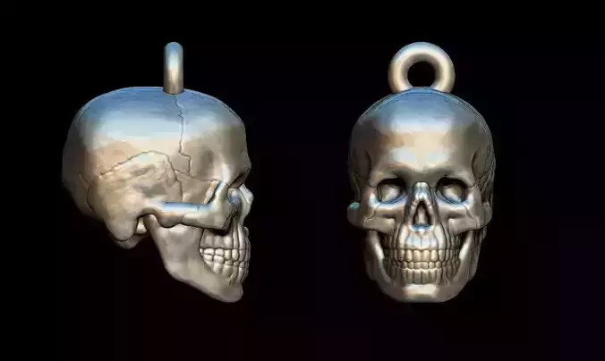 Skull charm 3D print model