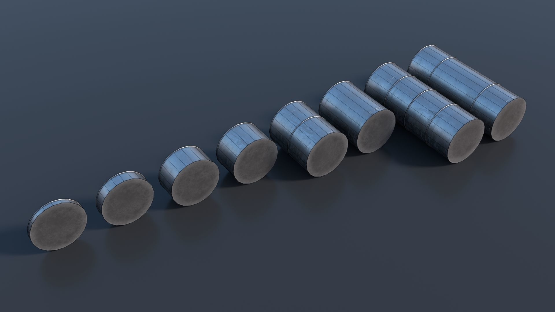 Modular Ventilation Pipes PBR Low-poly 3D model_2