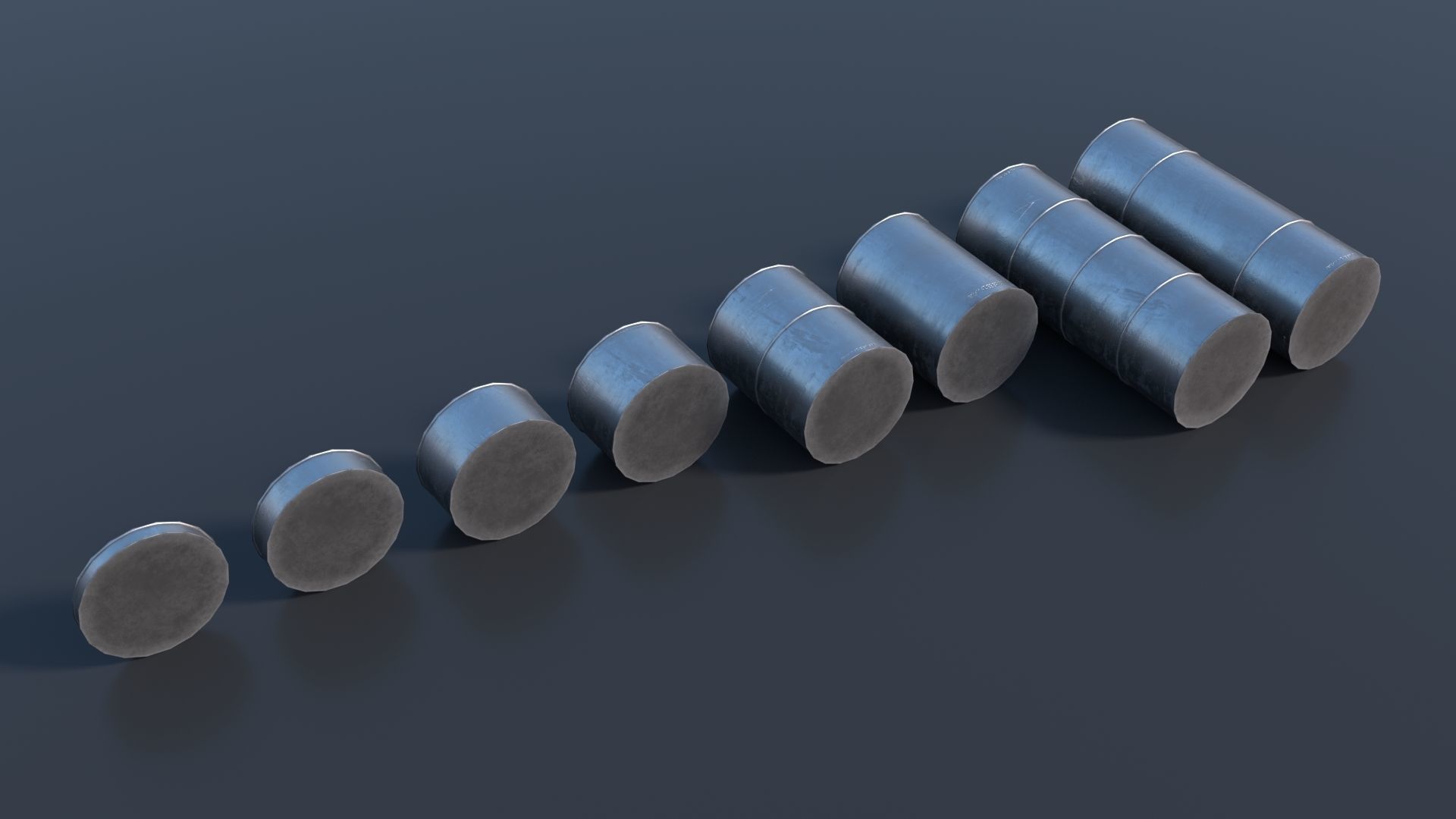 Modular Ventilation Pipes PBR Low-poly 3D model_1