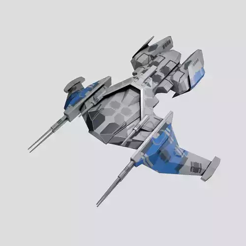 SpaceShip star wars Low-poly 3D model SpaceShip star wars Low-poly 3D model