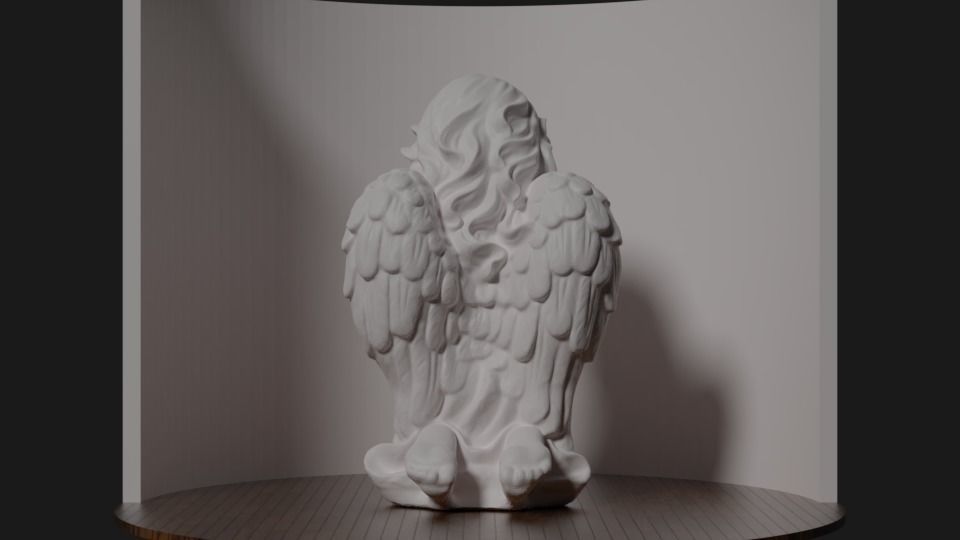 3D Angel -Digital Scan 3D printable 3D model_4
