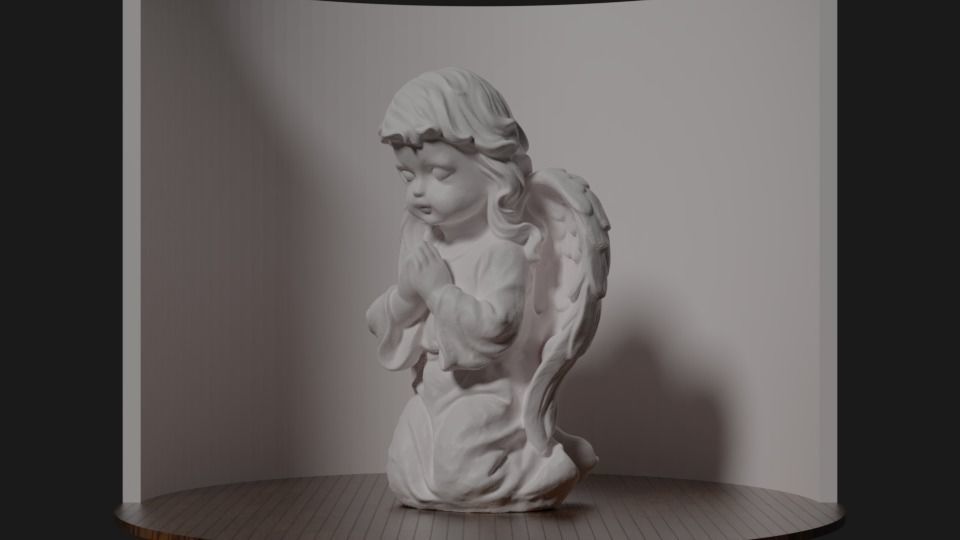 3D Angel -Digital Scan 3D printable 3D model_1