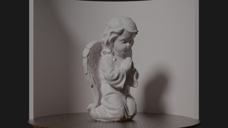 3D Angel -Digital Scan 3D printable 3D model_2