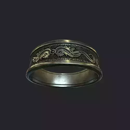 Old Ring  Low-poly 3D model